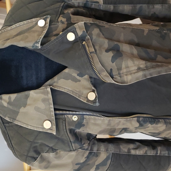 RARE  Zara Mens Camo Biker Couture Jacket Sz M - Picture 2 of 9